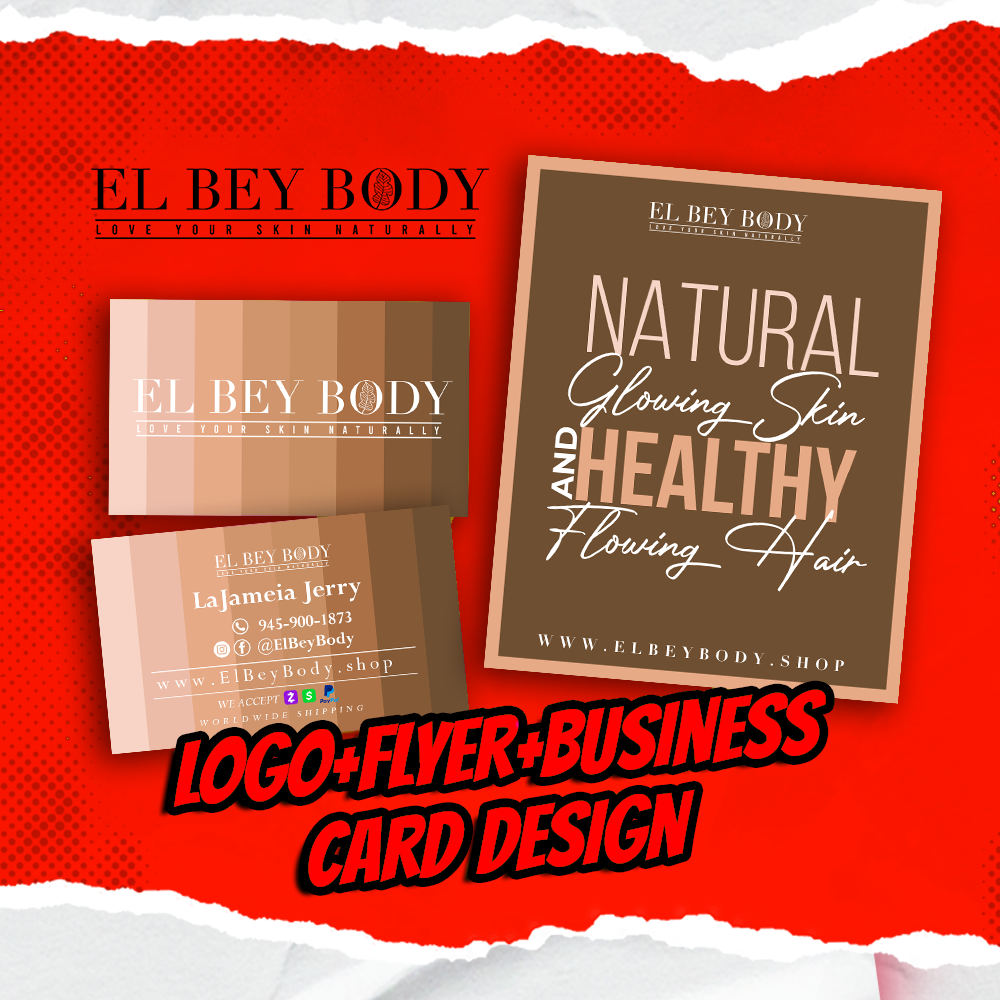 Logo + Flyer + Business Card Design